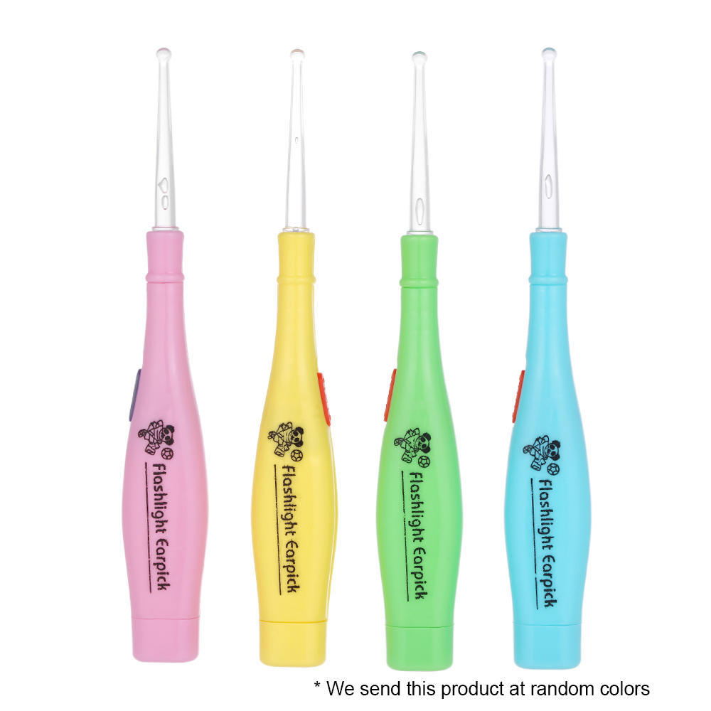 Tonsil Stone Remover Tool LED Light Earpick Stainless Steel Earwax Remover With 3 Tips Irrigator