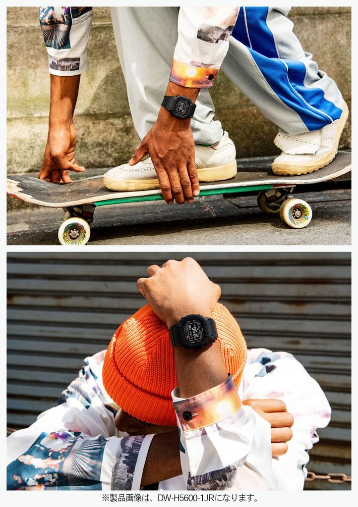 Casio Watch with Bluetooth Heart Rate Black G-Shock G-SQUAD Monitor, DW-H5600-1JR, Men's,