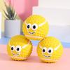 Пищащая игрушка для питомца, яркий встроенный звук, игра, тренировка, устойчивый к укусам резиновый мяч с 3D выступами, уличная игрушка для питомца