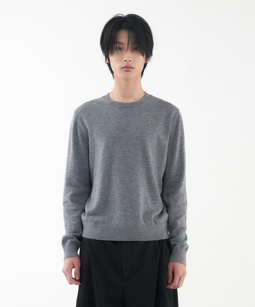 Leondi Round Knit из тонкой шерсти мериноса - Серый