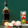 Форма для приготовления мороженого с 4 отверстиями, круглая форма для кубиков льда, легко заполняется, с силиконовой крышкой для коктейлей на основе виски