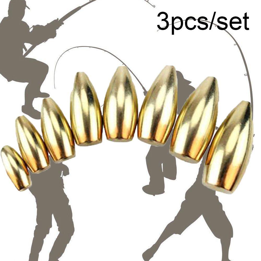 Split Weights Line Sinkers Hook Connector Sinker Fishing Lead fall Brass