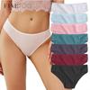 Cotton Women's Briefs Solid Color Long Johns M-XL Mm Soft Briefs Girls Striped Underwear Comfortable Panties Women's Underwear