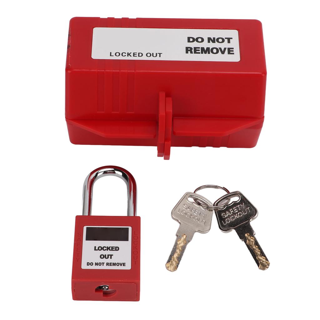 100?220V Electrical Plug Lockout Device with 38mm Padlock Key for Industrial Chemical Electric Power