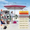 Gureide Outdoor Rectangular Patio Umbrella
