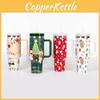 Charming 5d Christmas 40oz Handled Insulated Mug Reliable 304 Stainless Steel Travel Cup Stylish Design For Everyday Use