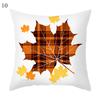 Autumn Maple Leaf Pumpkin Pillowcase, 45*45cm, Fall Home Decor, Grateful Thanksgiving Throw Pillow Covers, Polyester Cushion Cover