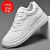 10CM 8CM Genuine Leather Height Increasing Elevator Shoes Height Increase Shoes Taller Insole Men Sneakers Sport Casual Shoes