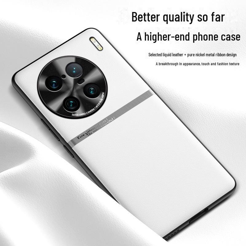 Vivo X90 Pro+ Liquid Leather Case: Anti-Fall & Anti-Fouling Protective Cover, One-Piece Design.