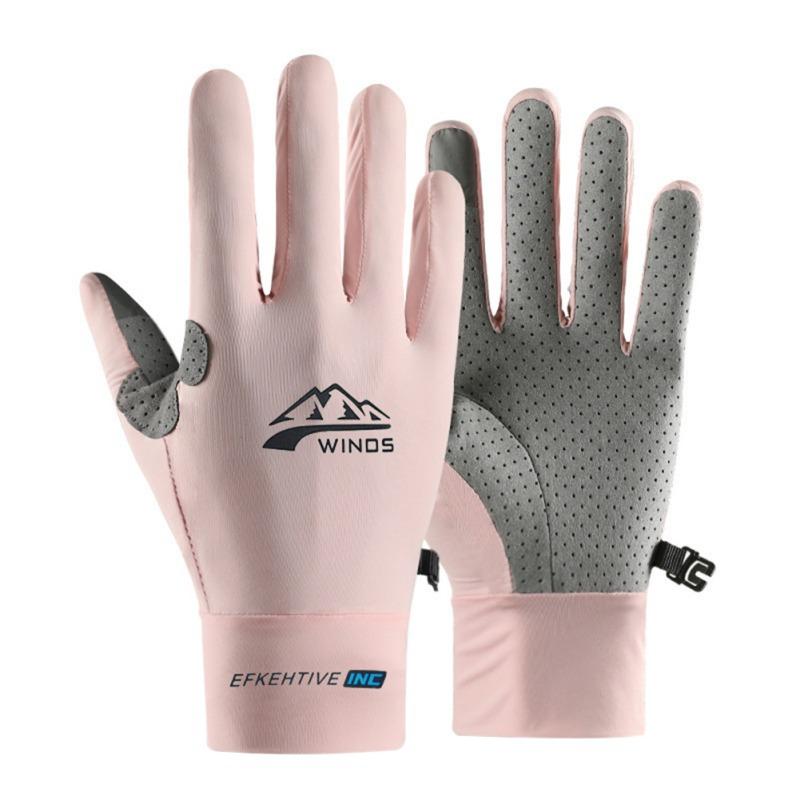 Перчатки для рыбалки, солнцезащитные перчатки, дышащие, нескользящие, защита от ультрафиолета, спортивные мужские и женские велосипедные перчатки из ледяного шелка, бег на открытом воздухе