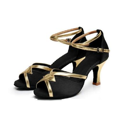 Cresfimix женские модные черные туфли с открытым носком высокого качества больших размеров с пряжкой на ремешке на шпильке, классические синие туфли ba356