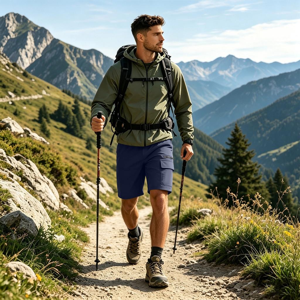 Мужские быстросохнущие шорты-карго с множеством карманов, легкие outdoor рабочие шорты для летнего хайкинга, бега, путешествий