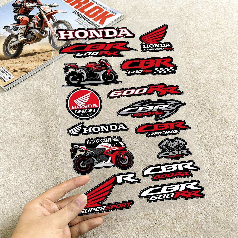 ДЛЯ HONDA CBR600RR Водонепроницаемые Светоотражающие Наклейки на Мотоцикл Легко Снимаются Съемные HJ Наклейки для Мотоцикла Автомобиля