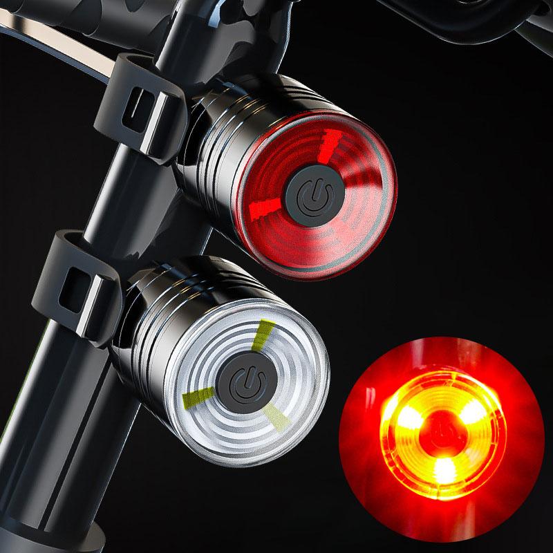 Bicycle Light Seatpost Taillight Helmet Night Riding Warning Lamp MTB Bike LED Headlight Rear Light Lantern Bicycle Accessories
