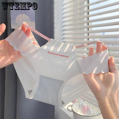 Женское нижнее белье с вырезами, сексуальное, из ледяного шелка, женское летнее ультратонкое нижнее белье с низкой посадкой