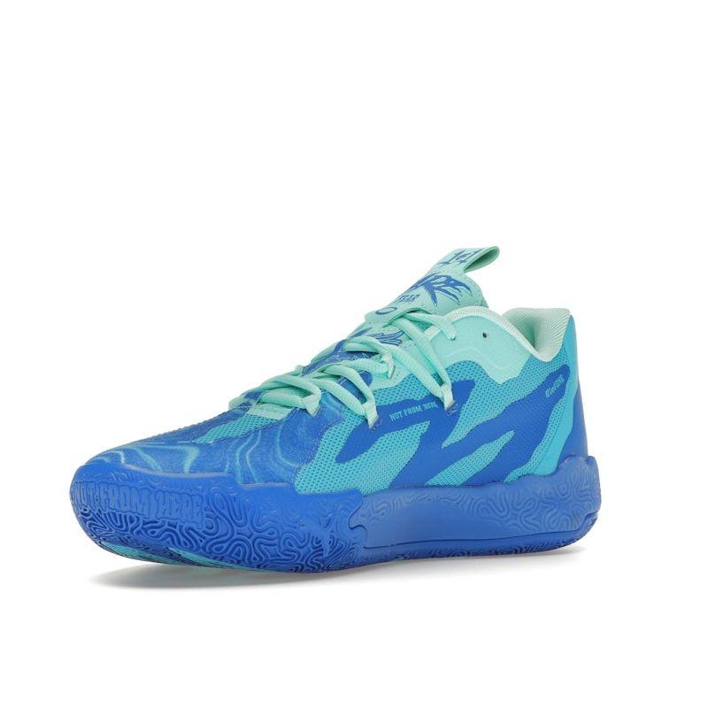 Puma MB.03 Lo Team Унисекс Hyperlink Blue Bright Aqua Electric Peppermint Низкие Баскетбольные Кроссовки 310519-01