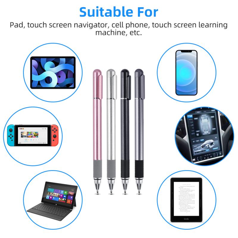 FONKEN Универсальный стилус 2 в 1, многофункциональный экран, сенсорная ручка, емкостный сенсорный карандаш для iPad, iPhone, планшета, Android
