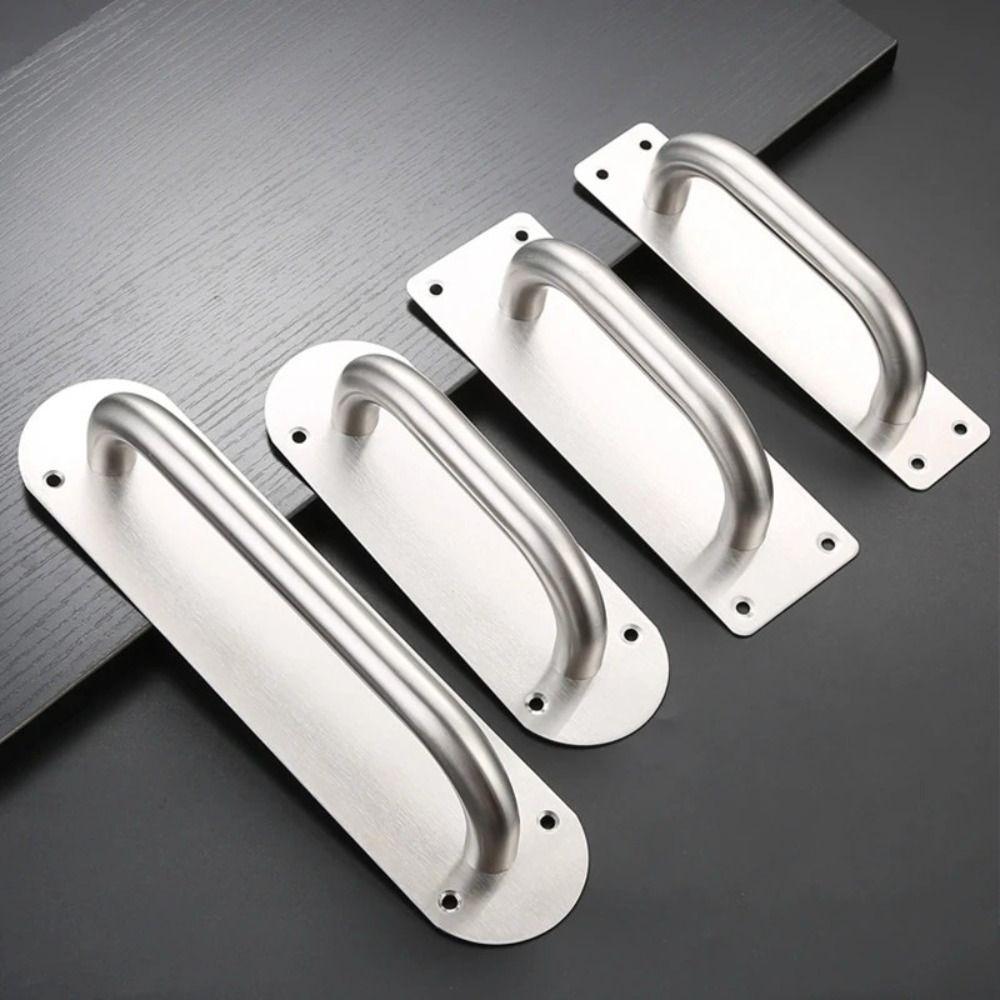 Stainless Steel Door Plate Handle Furniture Handle Gate Door Handle Hardware