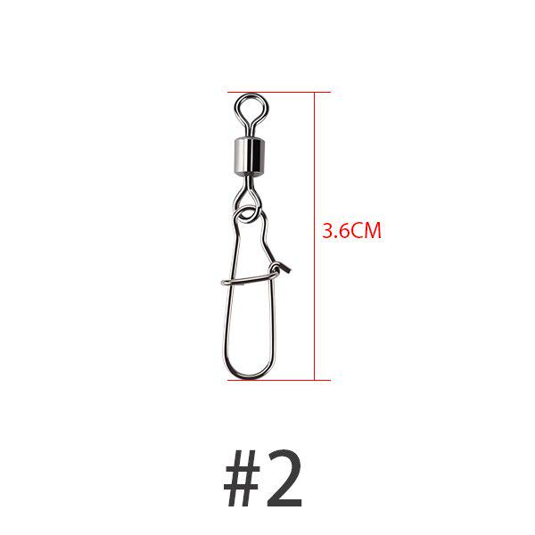 Stainless Steel Fishing Connector 100pcs/lot Rolling Swivel Nice Snap Fishing Tackle Carp Fishing