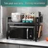 Retractable Kitchen Microwave Oven Storage Rack