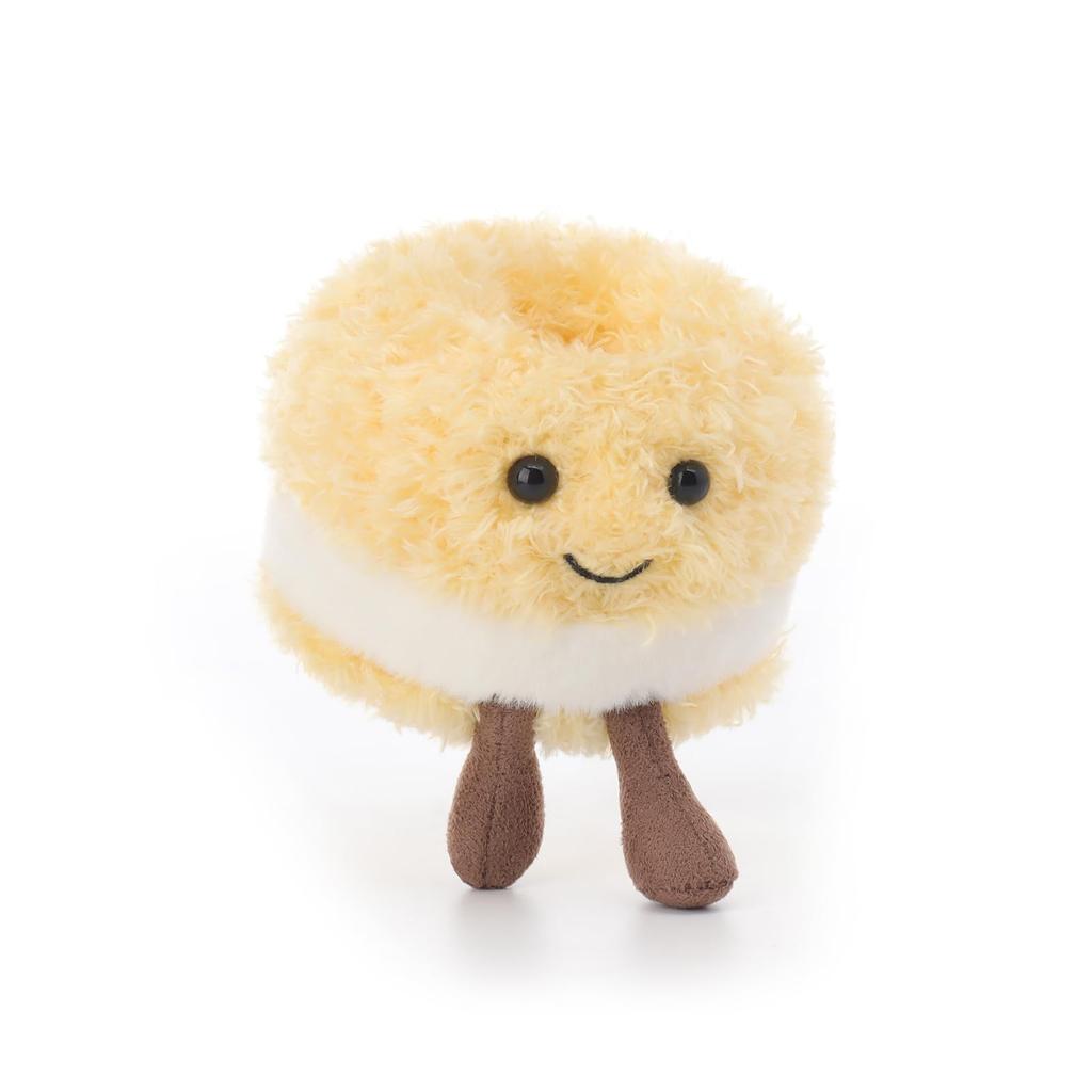 Apricot Lamb Delicious Bagel Plush Toy for Kids, Soft and Cute, Fluffy and Delicious Bagel for Girls and Boys, 6cm