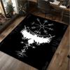 1Pc Viking runes Print Rug - home decoration Carpet For Living Room Bedroom Flooring Computer Chair Area Rug