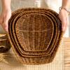 Hardness Creative Rectangular Dustpan Handwoven Bread Fruit Vegetables Basket
