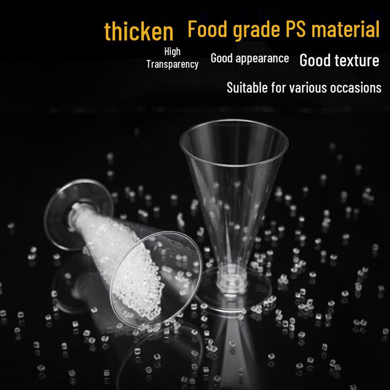 Одноразовые пластиковые десертные стаканчики с крышками