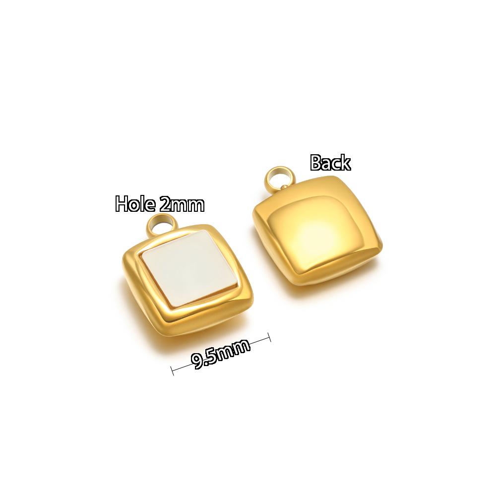 5pcs Stainless Steel Heart Shell Charms Butterfly Pendants for DIY Jewelry Supplies Women Necklace Findings Earrings Making