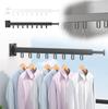 Clothes Drying Rack, No Punching, Wall-mounted, Folding Clothes Drying Storage Rack, Small Apartment Balcony Clothes Drying Rod