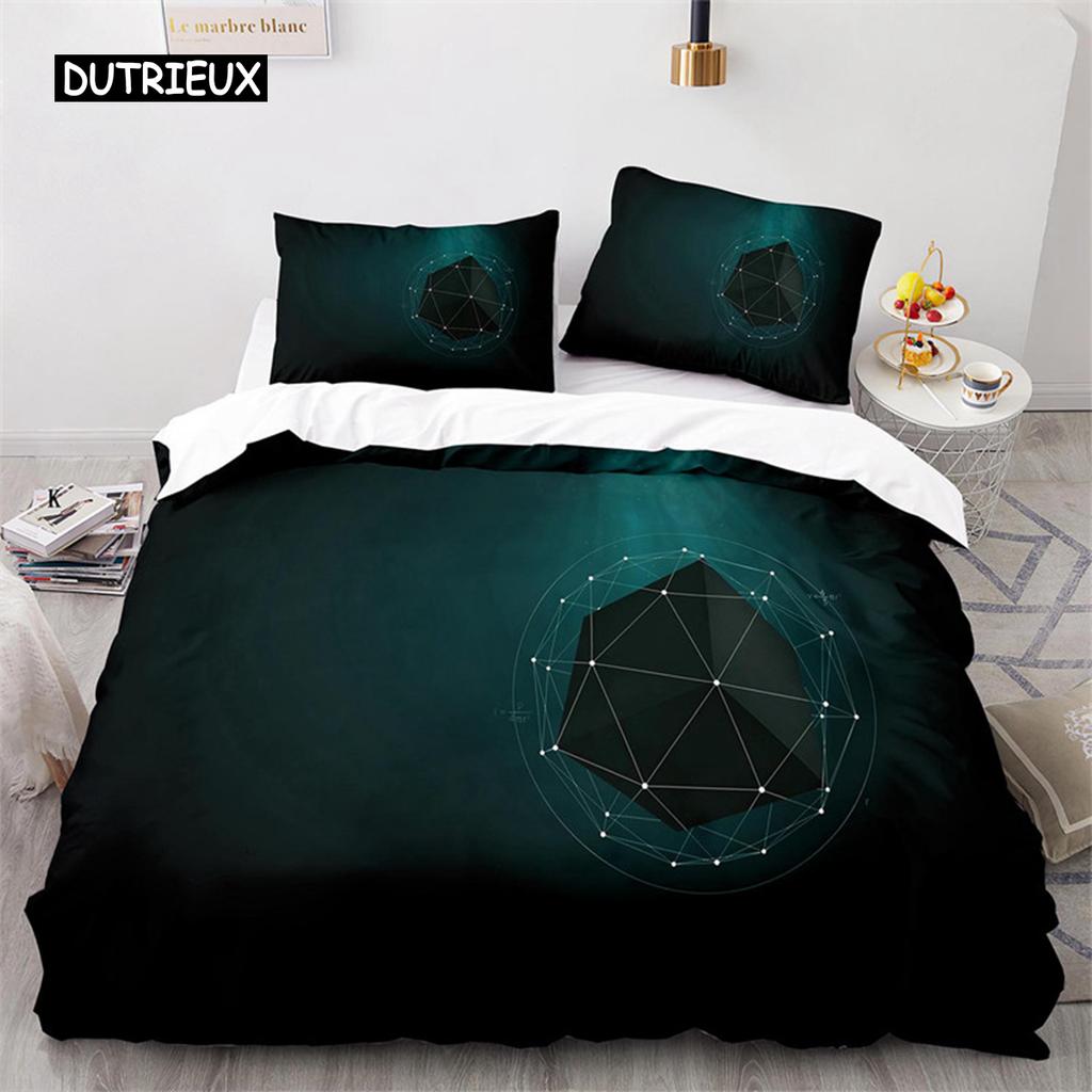 Colorful Geometric Duvet Cover Set Psychedelic Swirl Bedding Set King Queen For Kids Adults Room Microfiber Abstract Quilt Cover