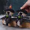 Хэллоуинская Ведьма Жуткая Смоляная Фигурка Призрак Украшение Ужас Веселый Фестиваль Аквариум Декорация для Дома Аксессуары