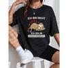 White T-Shirt With Sloth And Battery Design I Am Not Lazy I Am In Power Saving Mode Graphic Tee For Casual Wear