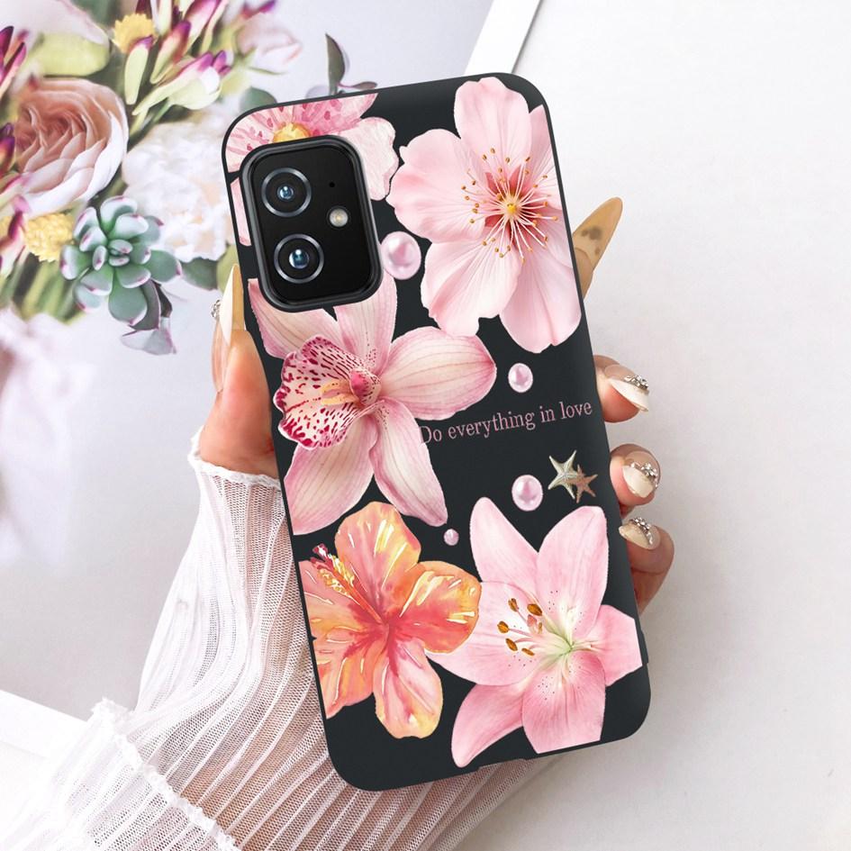 For Asus Zenfone 8 ZS590KS Phone Case Popular Butterfly Soft Black Silicone Cover for Asus Zenfone 8z Case Zenfone8 I006D Bumper