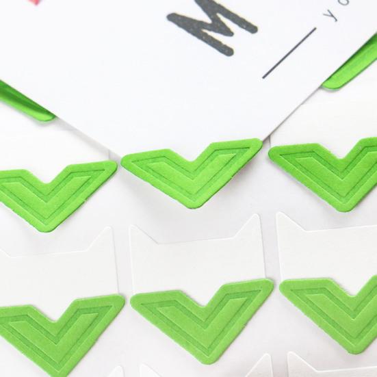 5 листов самоклеящихся уголков для фотографий, бескислотных, винтажных, самодельных альбомов для скрапбукинга