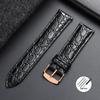 18mm 20mm 22mm Crocodile Pattern Design Leather Watch Strap 19mm 21mm Stone Pattern Watchbands Universal Business Casual Band