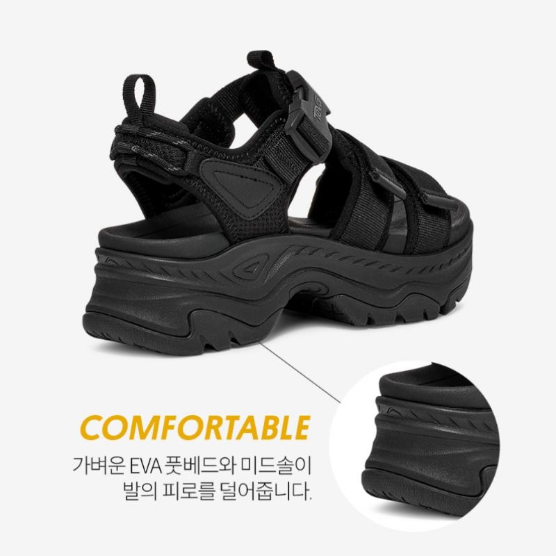 Teva Women S SandalS Height increaSing Gaila Stvf2614570 Blk
