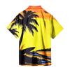 Men's Casual Short-sleeved Shirt Slim Fit Stylish Men's Hawaiian Print