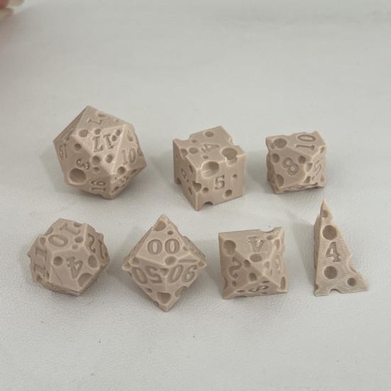 Сырные кубики D4/6/8/10/12/20 Многогранные игровые кубики Взрослые Семейный вечер Вечеринка