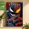 Металлический настенный знак Marvel Venom & Carnage - Официальный мерч Marvel, Сверхпрочное железо с лицом Венома и лицом Карнажа, Vi