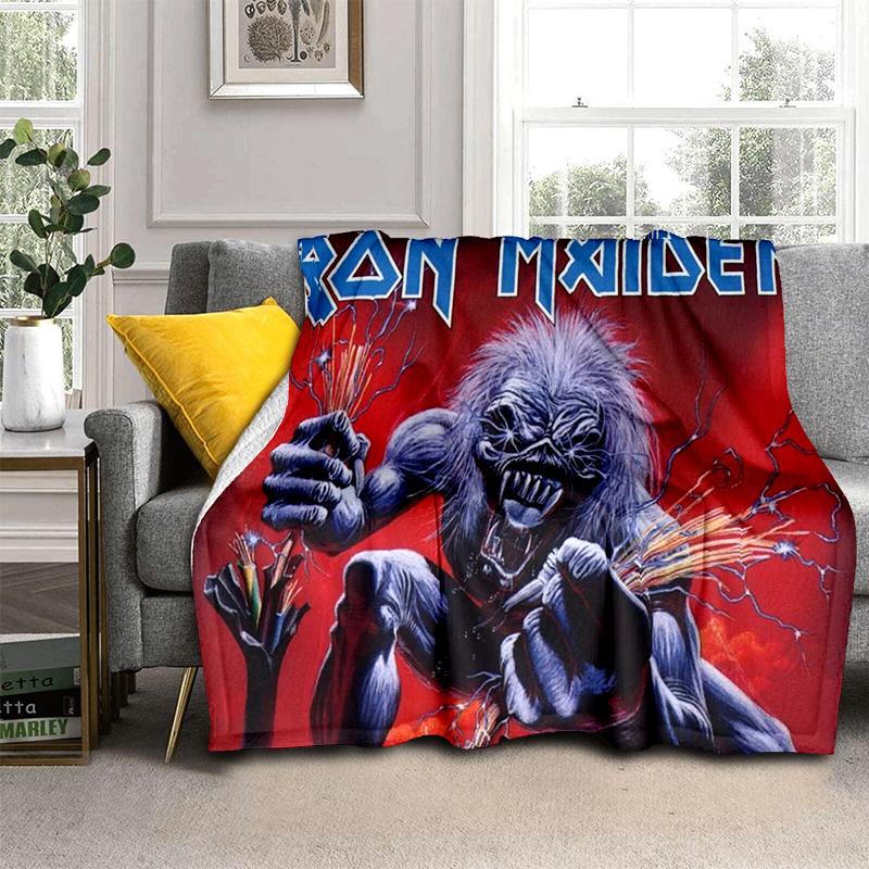 HD I-Iron Maiden Heavy Metal Band 3D одеяло, мягкое одеяло для дома, спальни, кровати, дивана, пикника, путешествия, офиса, одеяло, детское одеяло