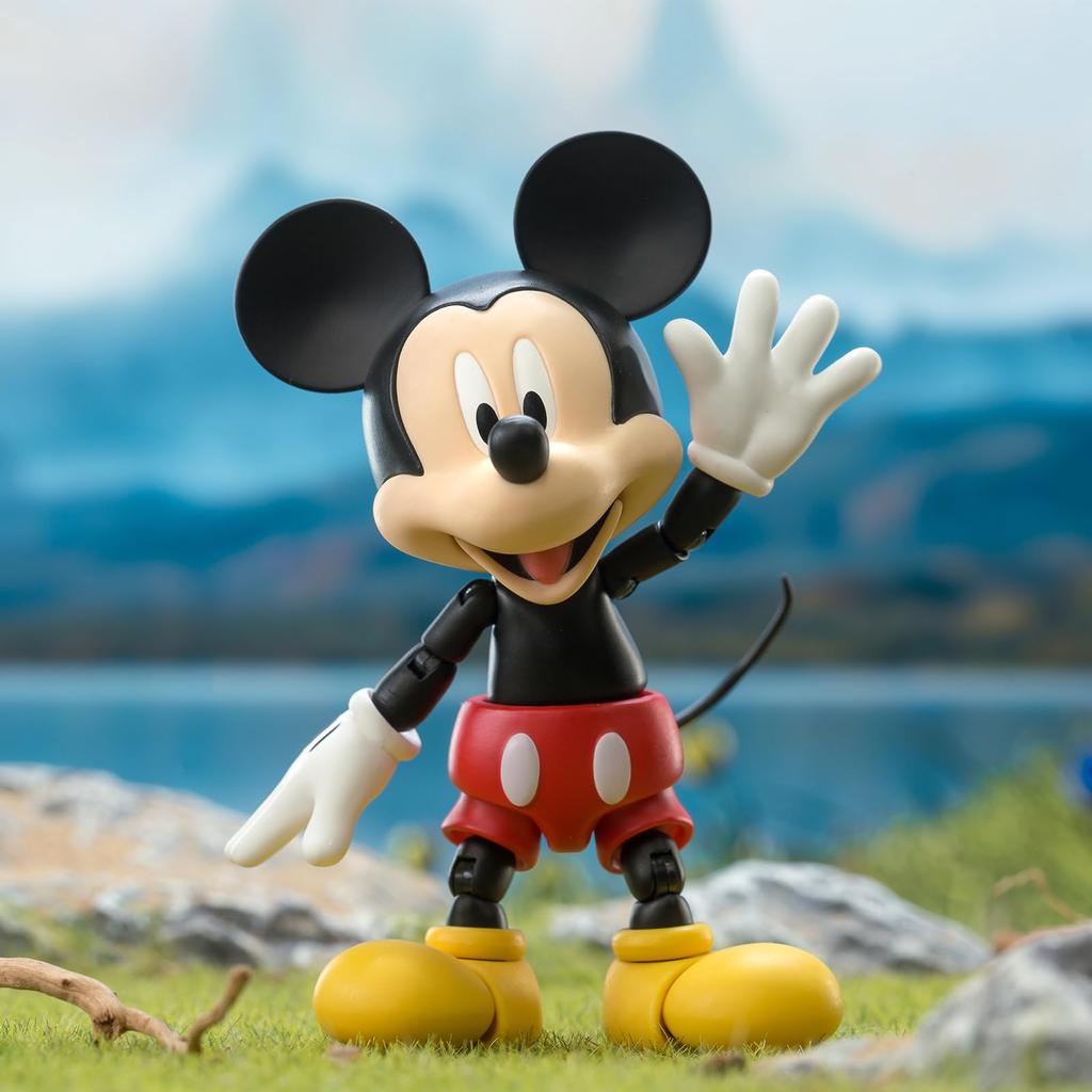 52TOYS Series MICKEY AND FRIENDS Inches 10 Super Movable Action Figure Painted PVC ABS Perfect Gift for Mickey Mouse Fans 3.75' "MICKEY MOUSE" 3.75