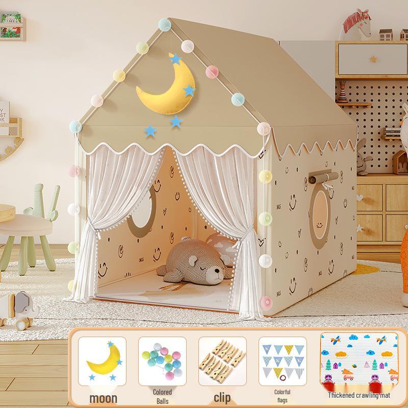 Princess Castle Play Tent for Kids with Mosquito Net - Indoor Pretend Play & Sleep Space