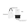 Celine Lulu Gold-Finished Leather Shoulder Tote Bag Women handbags White 120723DPJ.01RC
