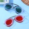 Retro Swimming Goggles Adjustable Swim Glasses Uv Protection Wide View Big Frame Swim Diving Glasses No Leaking