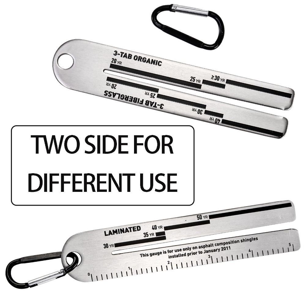 Stainless Steel Shingle Gauge High Hardness Pitch Gauge Measuring Roof Measuring Tool Engineering