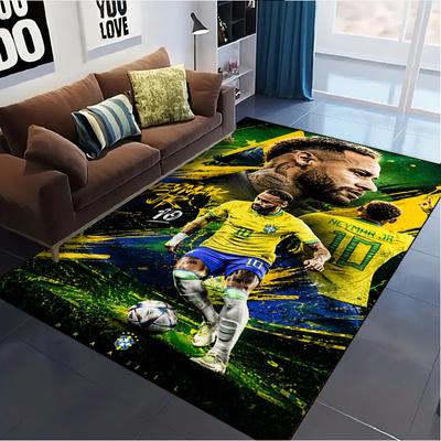 Ковер Neymar Jr Brasil для гостиной, спальни, дома, украшение для дивана, нескользящий коврик для игр детей