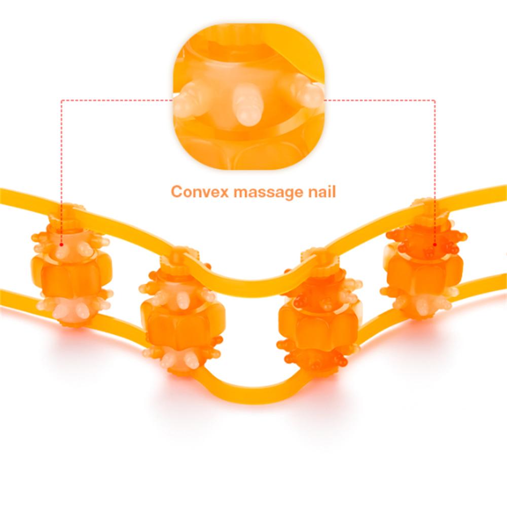 Массажер для мышц спины, плеч и шеи, инструмент для массажа меридианов, массажер для ног и тела от целлюлита, массажный ролик для фитнеса и физиотерапии