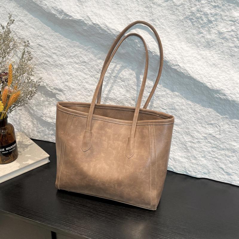 Винтажная текстура, портативная сумка-тоут, женская, 2025, новая, повседневная, большой вместимости, на плечо, премиальная, универсальная, сумка под мышкой, тренд