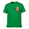 Unisexs Cotton Tshirt Cute Pomeranian In Pocket Print Casual Short Sleeve Crew Neck Tee For Dog Lovers Daily Wear